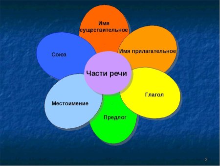 Части речи в русском языке  115454